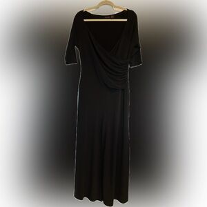 Shape Fx Black Draped jumpsuit